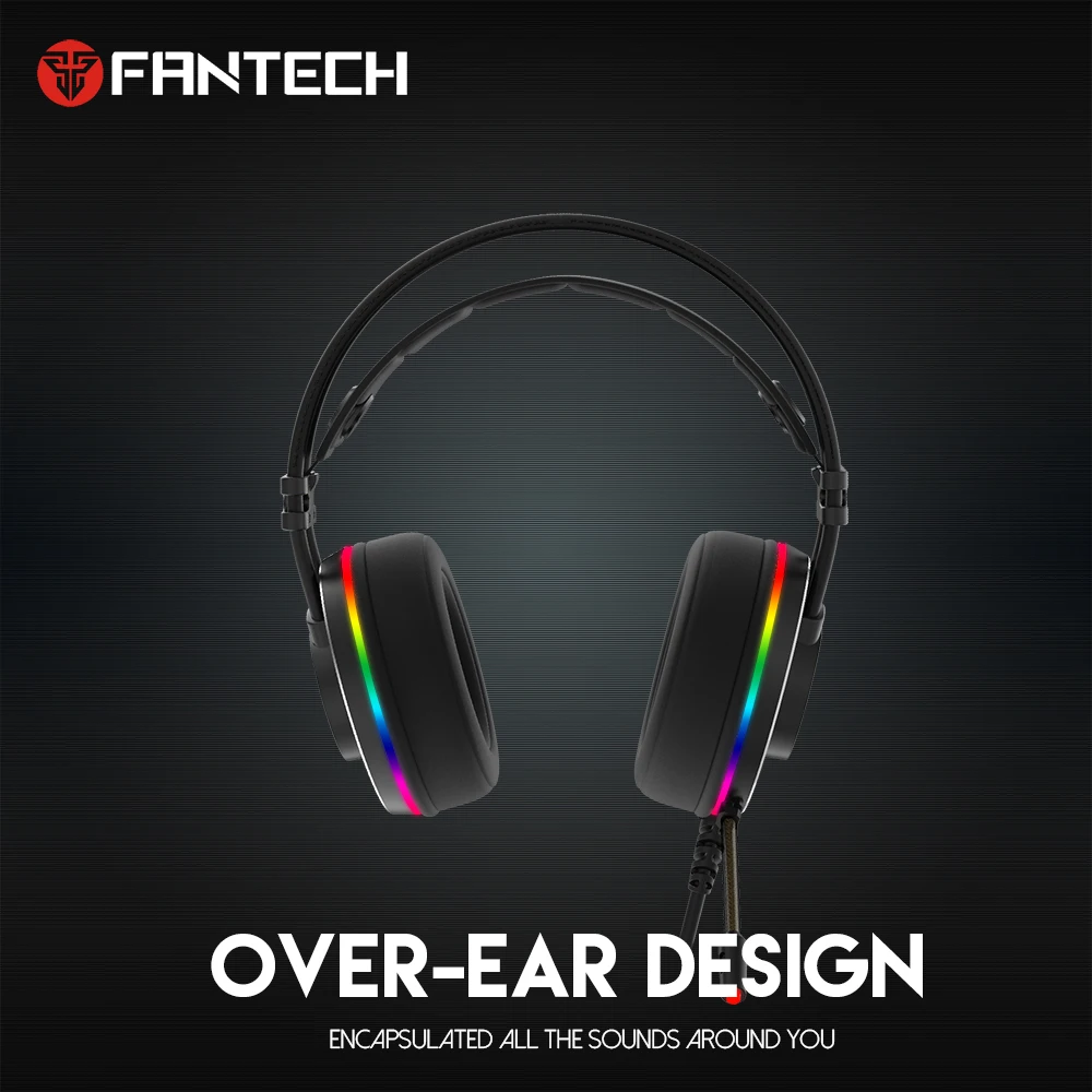 Fantech HG23 USB 7 1 виртуальный объемный звук Игровая гарнитура наушники с микрофоном