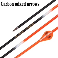 mixed carbon arrows replaceable arrows mixed arrows american hunting bows and arrows composite pulley bows shooting arrows
