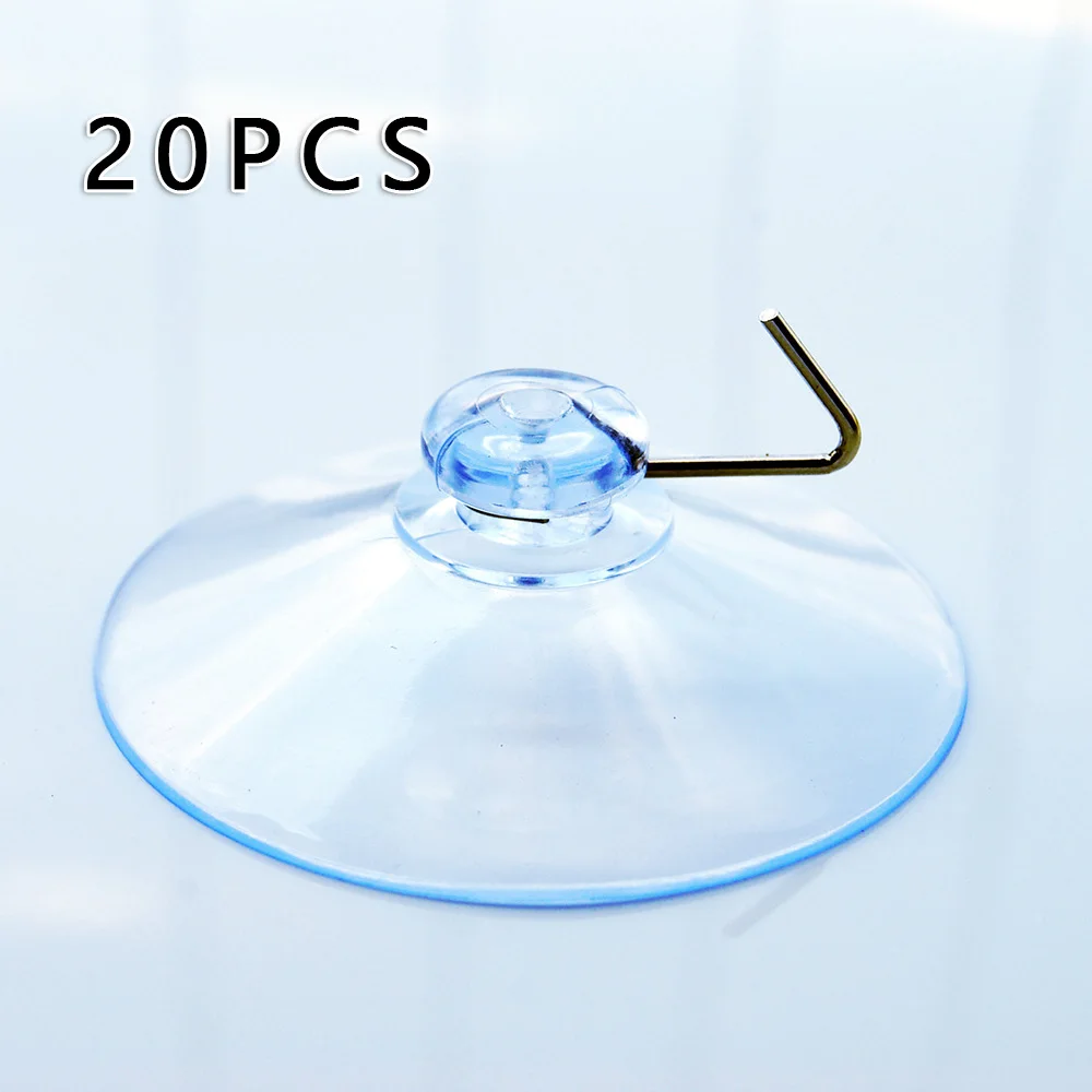 

20pcs/set Casement Suction Cups With Metal Hook Hanger Hanging Hook Sucker Cups Door Wall Hangers Hooks Suction Heavy Load