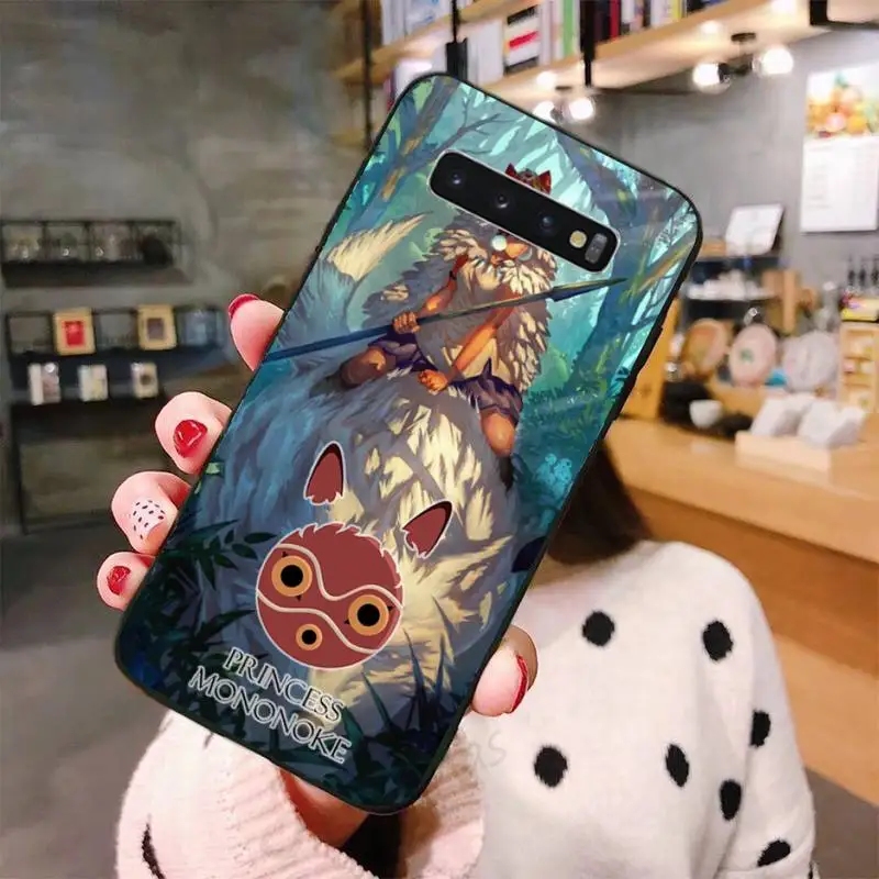 

Studio Ghibli Princess Mononoke Phone Case For Samsung A50 A51 A71 A20E A20S S10 S20 S21 S30 Plus ultra 5G M11 funda shell