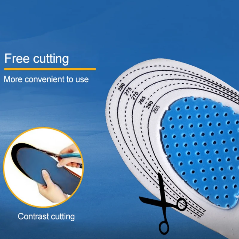 

Sport Running Silicone Gel Insoles for feet Man Women for shoes sole orthopedic pad Massaging Shock Absorption Arch Support