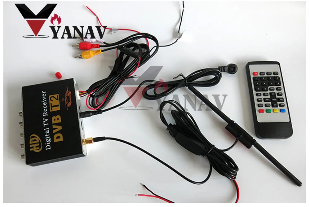

Car digital TV box Digital TV Receiver dvb-t2 Dual Antenna Tuner Box Auto Car Accessory for Russia and Thailand