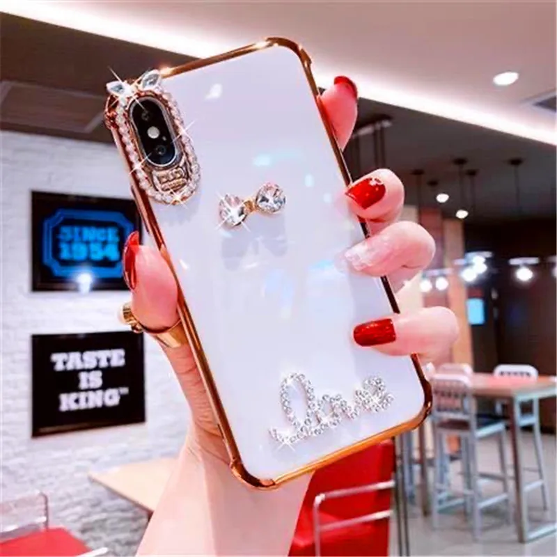

Girl pink Iphone11 mobilephone case luxury style queen fashion exclusive rhinestone flash diamond all-inclusive camera anti-fall