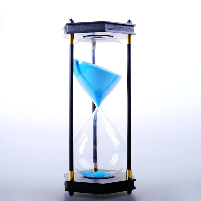 SL006 30 Minute Glass Hourglass Timer Creative Hexagon Nut Three Column | Инструменты