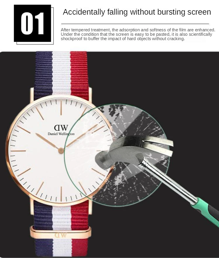 

Samsung Galaxy Watch 3 Watch Toughened Film LTE 45mm / 41mm Samsung Watch Film Glass Film Practical Watch Film Toughened Film