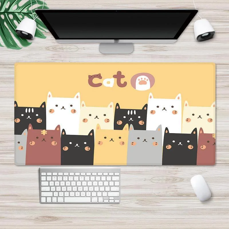 large xxl 800x300x2mm cute mouse pad wrinting gaming desk mats desktop pc computer laptop keyboards mat rubber free global shipping