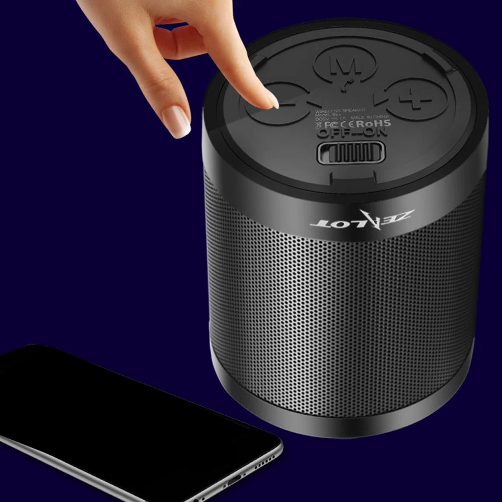 ZEALOT S5 2 колонки Bluetooth динамик Портативный беспроводной сабвуфер супер бас стерео USB TF карта играть с микрофоном колонка
