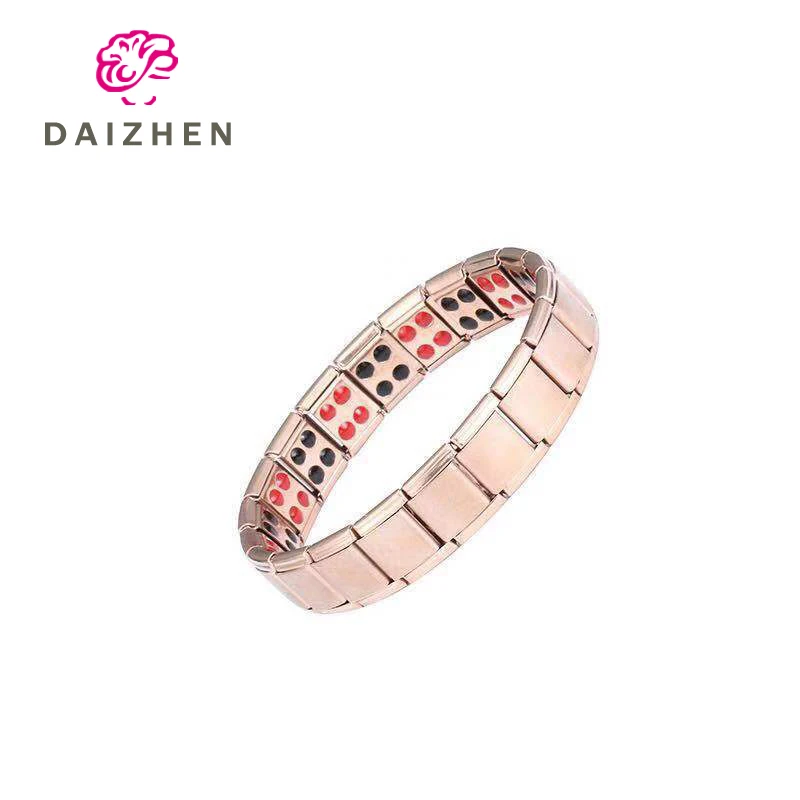 

Mens Health Energy 3 IN 1 Stainless Steel Bracelet Bangle for Twisted Healthy Magnetic Bracelet for Women Power Therapy Magnets