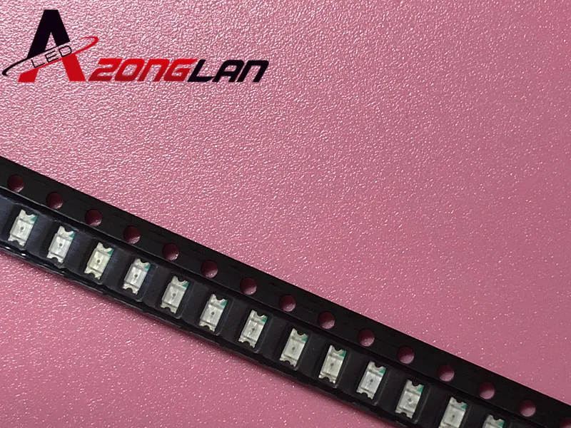 100 шт в наборе Бесплатная доставка 1206 красный светильник светодиод SMD