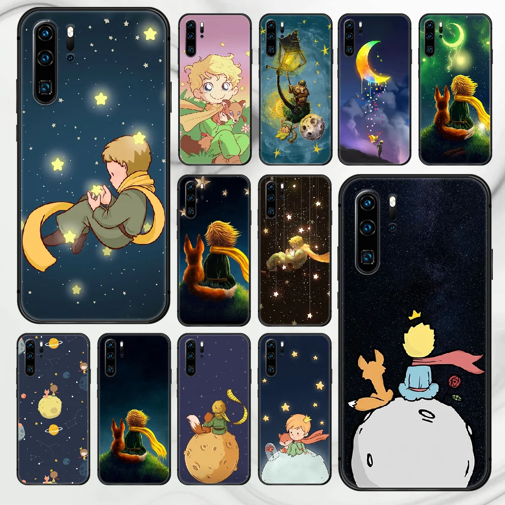 

The Little Prince and the fox Phone Case For Huawei P Mate 10 20 30 40 Lite Pro smart Z 2019 nova 5t black Shell Fashion Bumper