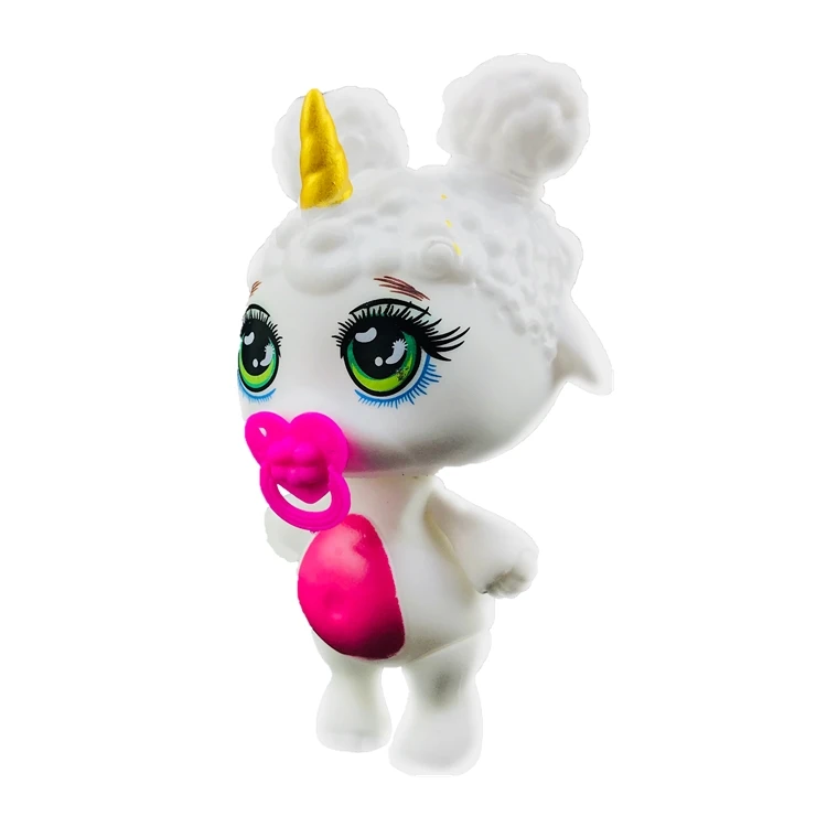 sheep Lanyitoys новые милые стили POOPSIE в сжимаемых игрушках мягкие игрушки unicornio мягкие игрушки Мягкий кот удивительное poopsie slime 4 дюйма - Цвет: sheep