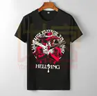 Футболка Hellsing мужская с круглым вырезом, модная брендовая тенниска всех размеров, 100% хлопок, топы с принтом под заказ, 2020