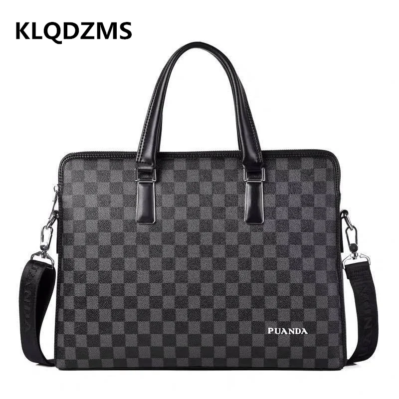 KLQDZMS Fashion Men Briefcases Professional Travel Messenger Bag Casual Business Bag Multifunctional Laptop-Bag Luxury Handbag