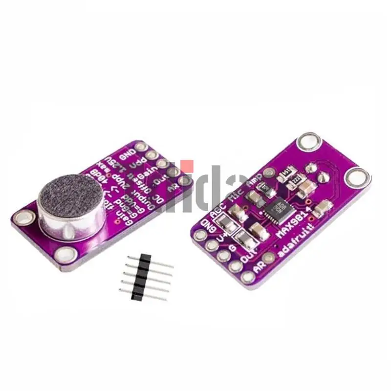 Микрофон MAX9814 плата с автоматическим управлением усилением для Arduino