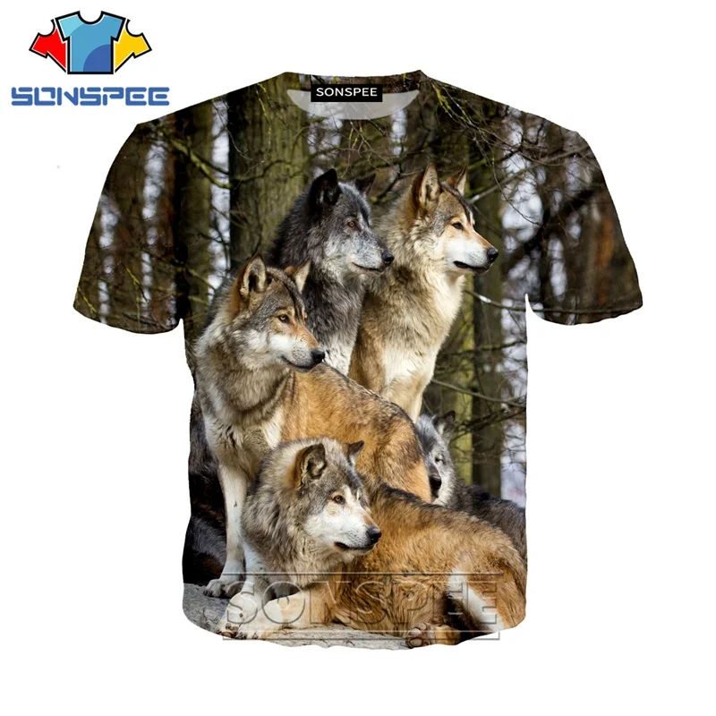 Мужская/женская футболка уличная мода 3d принт игра логотип животное wolf rock|Мужские футболки| |