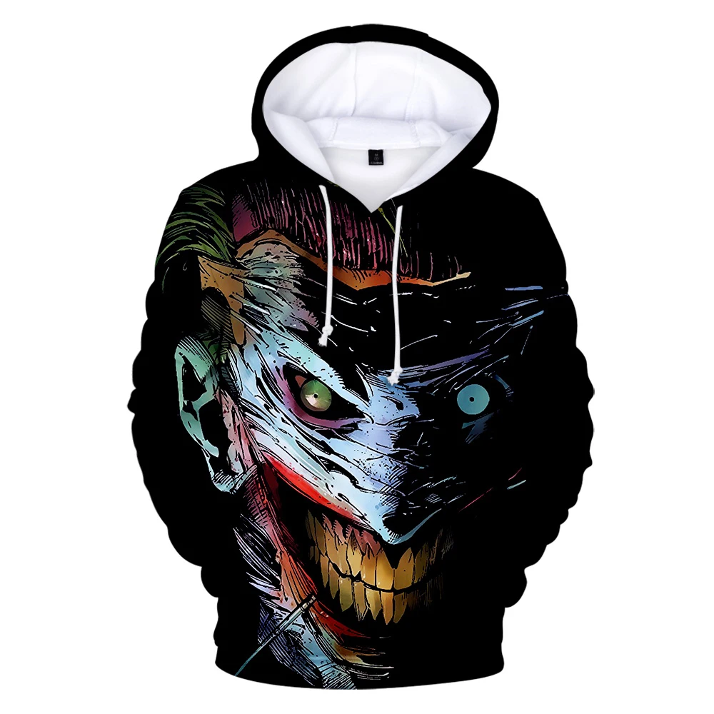 

Joker 3D hoody women/men New Arrivals Fashion Print Hip Hop Sweatshirts Joker 3D hoodie Casual Coats Loose tops Oversized