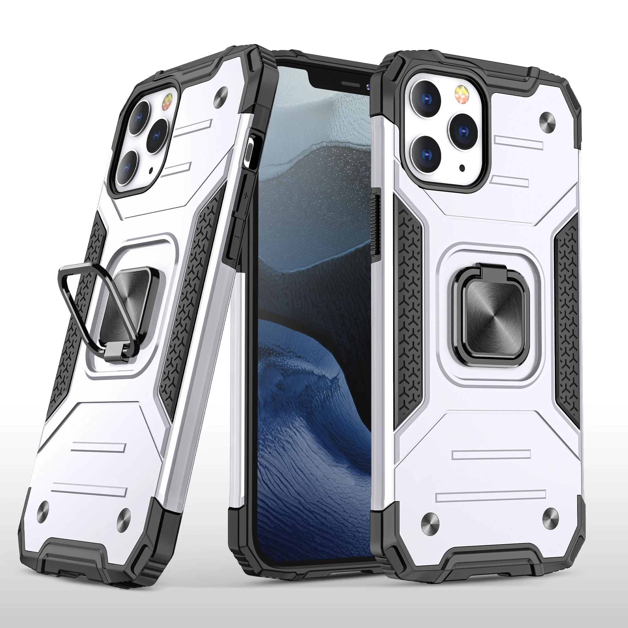 

Luxury Rugeed Armor Magnetic Ring Kickatand Phone Case For Xiaomi Redmi Note 10 10S Pro Max 5G Shockproof Protection Back Cover