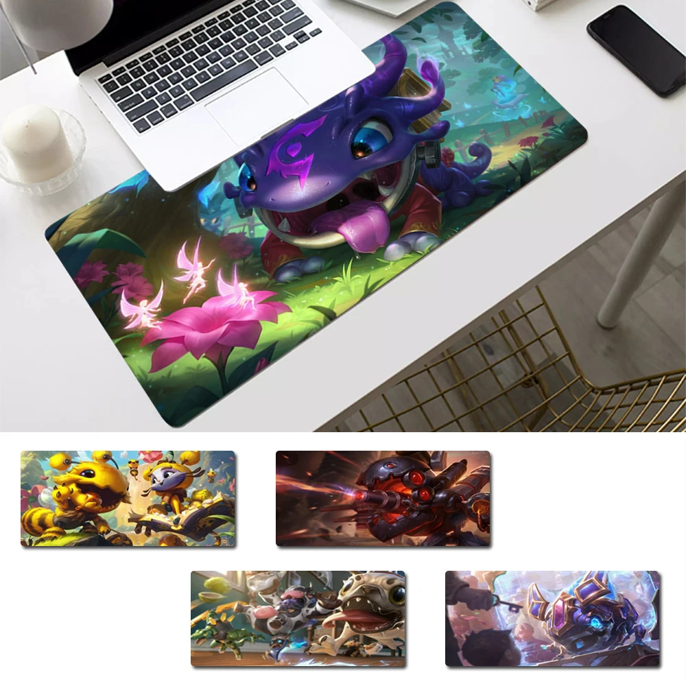 

Vintage League of Legends Kog'Maw Mouse Pad Gaming MousePad Large Big Mouse Mat Desktop Mat Computer Mouse pad For Overwatch