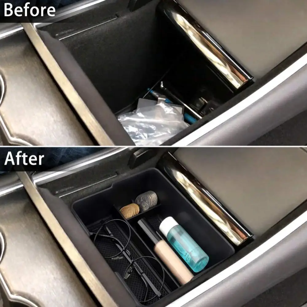 

60% Hot Sale Tesla Model 3 Center Console Organizer Tray Accessories Holder Coin And Sunglass Holder For Tesla Model 3