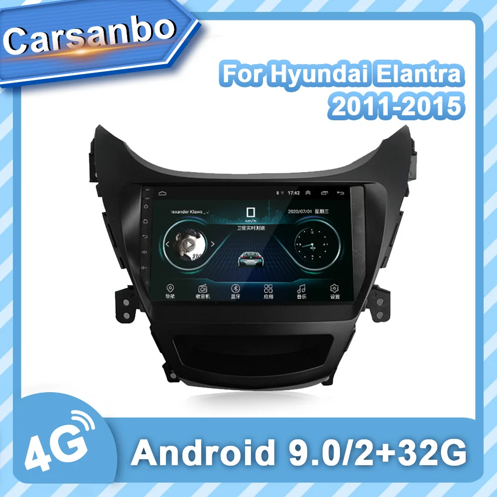 

Автомобильный радиоприемник на Android 9,0 для Hyundai Elantra 2011-2015, мультимедийный плеер, 2.5D экран, GPS-навигация, автомобильный радиоприемник для Hyundai ...