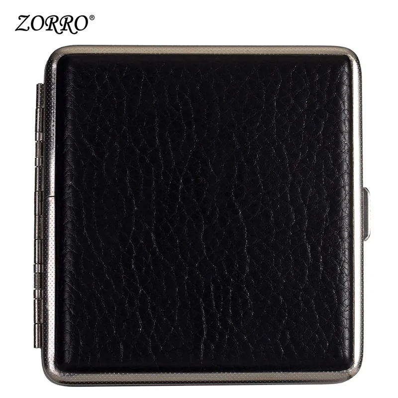

Zorro genuine pure copper 20 cigarette packs creative super-light board black skin custom-made automatic flip-over cigarette pac