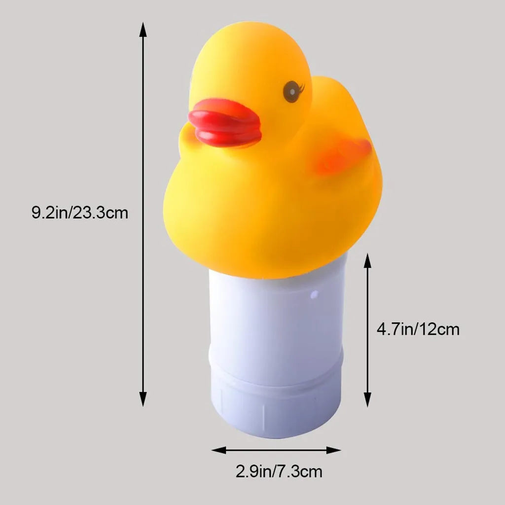 

45@ Cute Duck Pool Supply Town Floating Chlorine Bromine Tabs Dispenser Adjustable Dispenser Swimming Pool Accessories