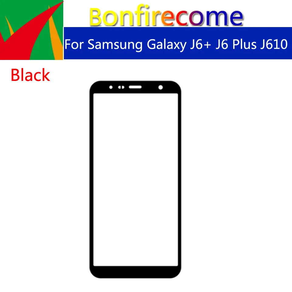 10 шт./партия для Samsung Galaxy J6 + Plus J610 J610F J610G J610DS J610FN сенсорный экран внешнее стекло ЖК