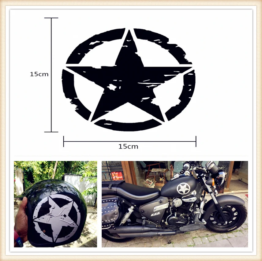 Стильные армейские звезды наклейки на мотоцикл виниловые для Kawasaki ZX1400 ZX14R ZZR1400 Z1000