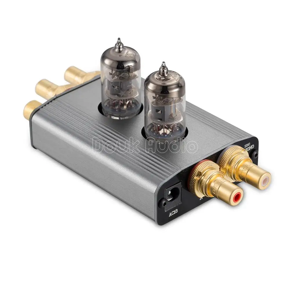 Вакуумный мини усилитель Douk Audio 6J1 MM / MC RIAA Phono Hi Fi проигрыватель класса A с