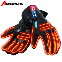 duhan heated gloves men women touch screen guantes moto warm heated motorcycle gloves waterproof winter full finger gloves