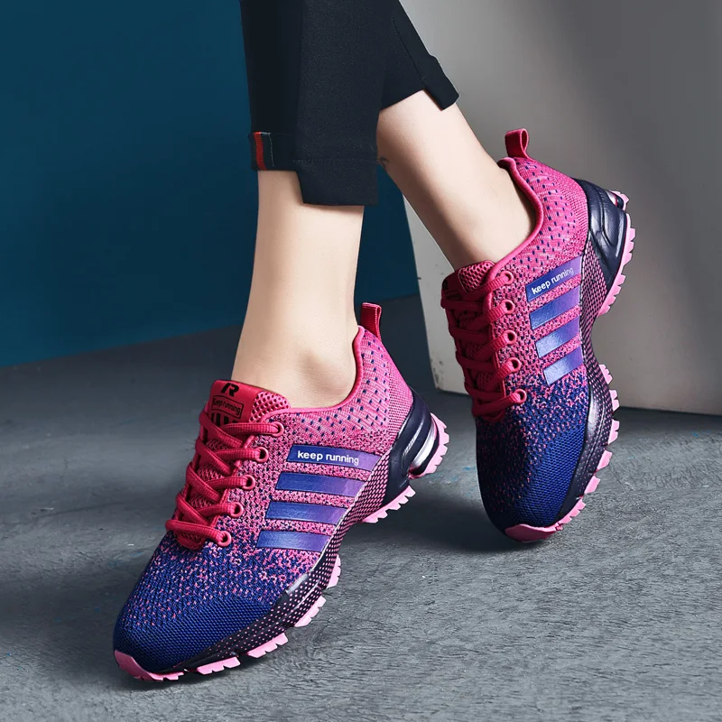 

Couple Running Shoes Breathable Outdoor Male Sports Lightweight Sneakers Women Comfortable Athletic Training Footwear