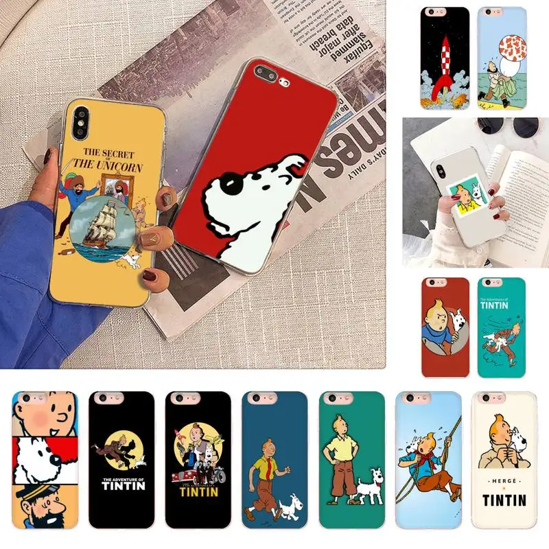 

The Adventures of Tintin Phone Case for iPhone 11 12 13 mini pro XS MAX 8 7 6 6S Plus X 5S SE 2020 XR case