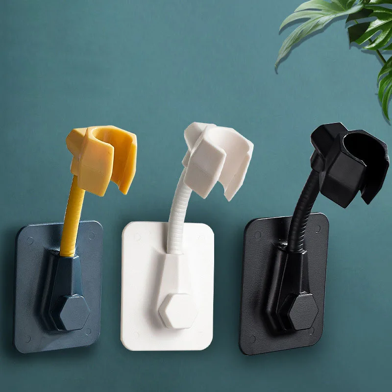 

New 360° Adjustable Bathroom Shower Head Holder Super Load Bearing Traceless self-adhesive Shower Brackets Bathroom Accessories