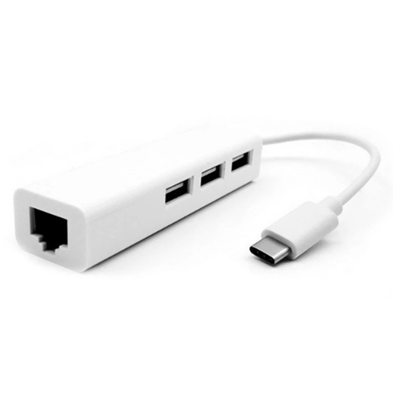 100 Мбит/с USB3.1 Type C Gigabit Ethernet USB адаптер к RJ45 Lan сетевая карта для ноутбука компьютера