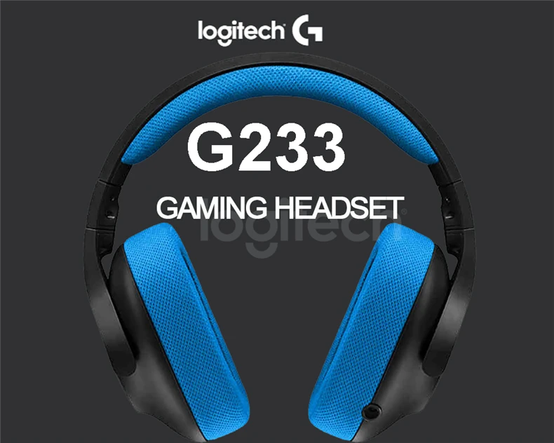 Оригинальные Игровые наушники logitech G233 Conpatible с ПК/PS4/смартфонами и накладками гарнитура с проводным управлением для всех геймеров Microph