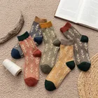 Осенне-зимние рождественские подарки корейские милые кавайные носки в японском стиле Харадзюку ретро шерстяные утепленные теплые женские носки Gg