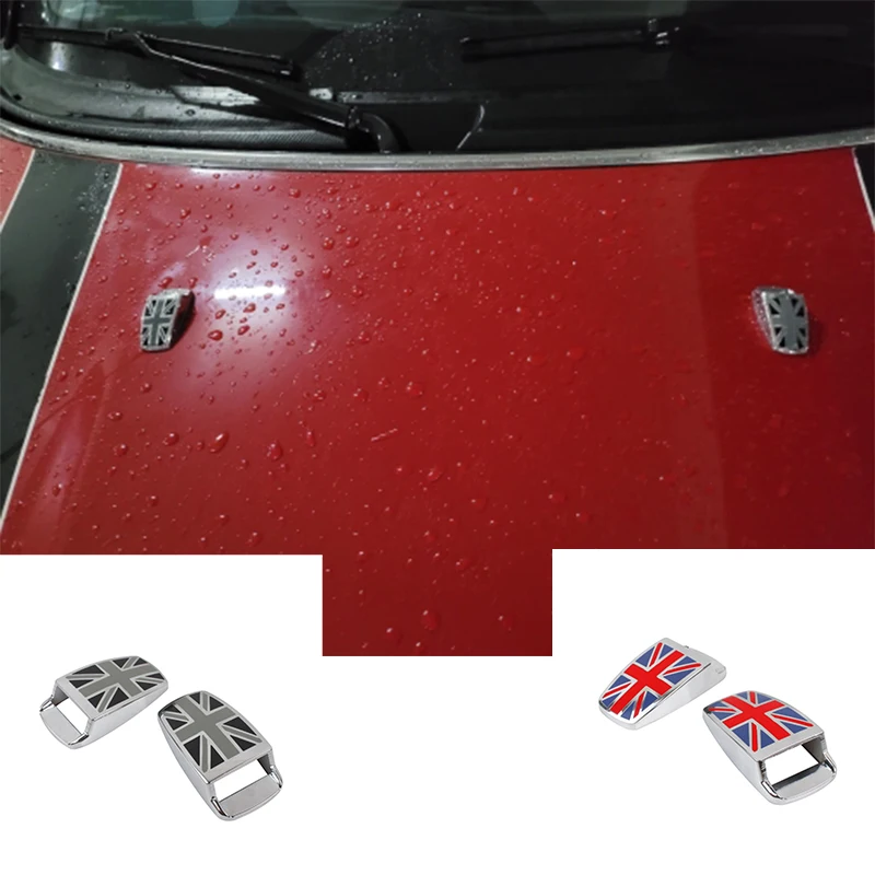 

Car Water Spray Windshield Sticker For Mini Cooper One JCW R55 R56 R60 F54 F55 F56 Head Hood Wiper Nozzle Cap Accessories