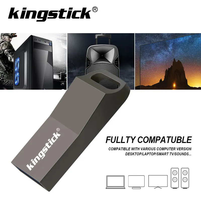 Водонепроницаемый металлический usb флэш-накопитель 8 Гб 16 32 64 128 2 0 флэш-карта