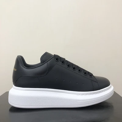 

Luxury design brand Alexander men's shoes platform height leather lack sneakers women's shoes 43 44