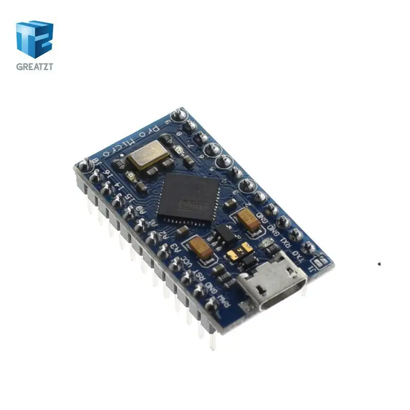 Завеса Pro Micro ATmega32U4 5V 16 МГц заменить ATmega328 для arduino Pro Mini с 2 Row штыревые для Leonardo Mini Usb Интерфейс - Цвет: ATMEGA32U4 welding