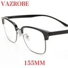 Очки Vazrobe 155 мм большие очки для мужчин, Большие широкие стекла оправе, мужские очки для близорукости, с защитой от синих прогрессивных линз, на заказ
