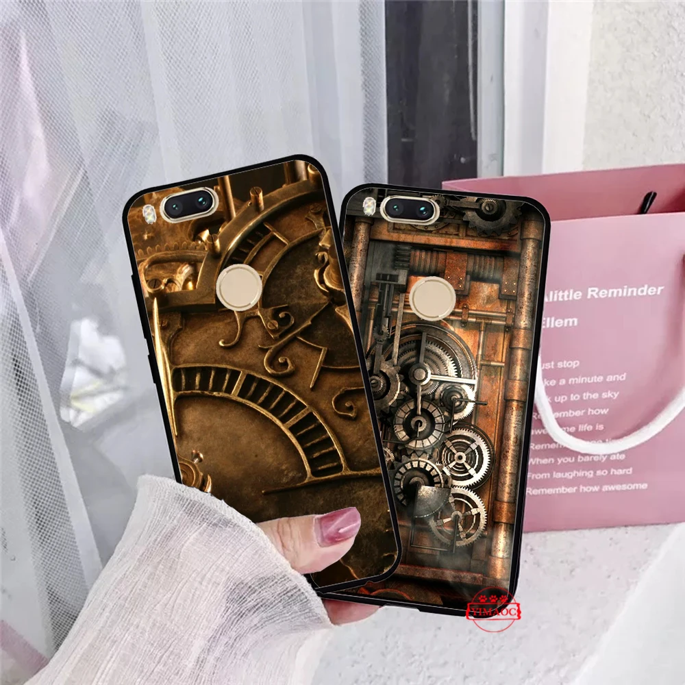 Стимпанк Шестерни Мягкий силиконовый чехол для Redmi 4A 4X5 плюс 5A 6 Pro 6A 7 7A S2 Go K20