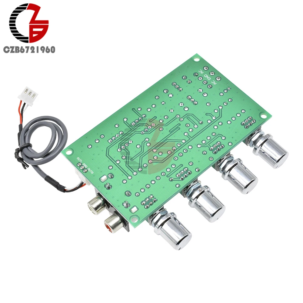 NE5532 Стерео предусилитель доска 12 V-24 V AC Мощность модуль усилителя RCA Штекер ВЧ Альто бас объем Управление для сабвуфера