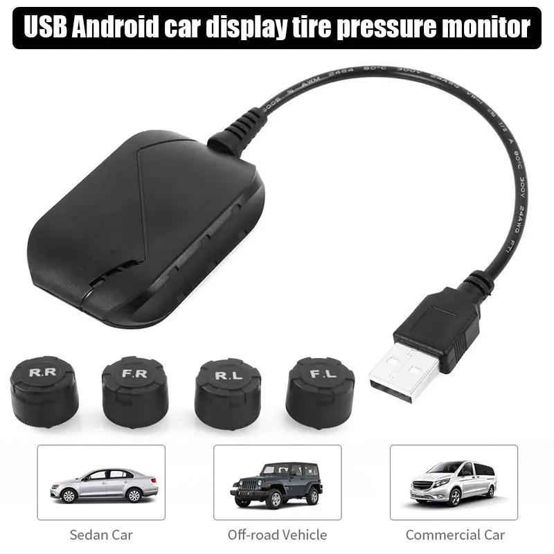 2019 4 Внешний датчик Tpms Usb беспроводной автомобильный TPMS для анти взрыва Android