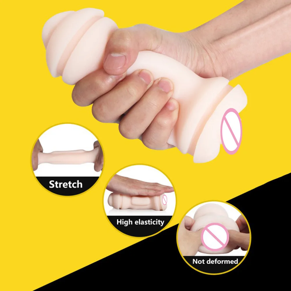 Портативная киска с двойным отверстием вибрирующий мастурбатор для мужчин