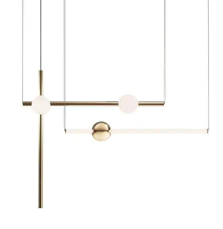 

2021 LED Pendant Lighting Modern Decor Linear Light Fixture For Shop/Dinning Room/ Bar Designer Suspension Hanging Lamps