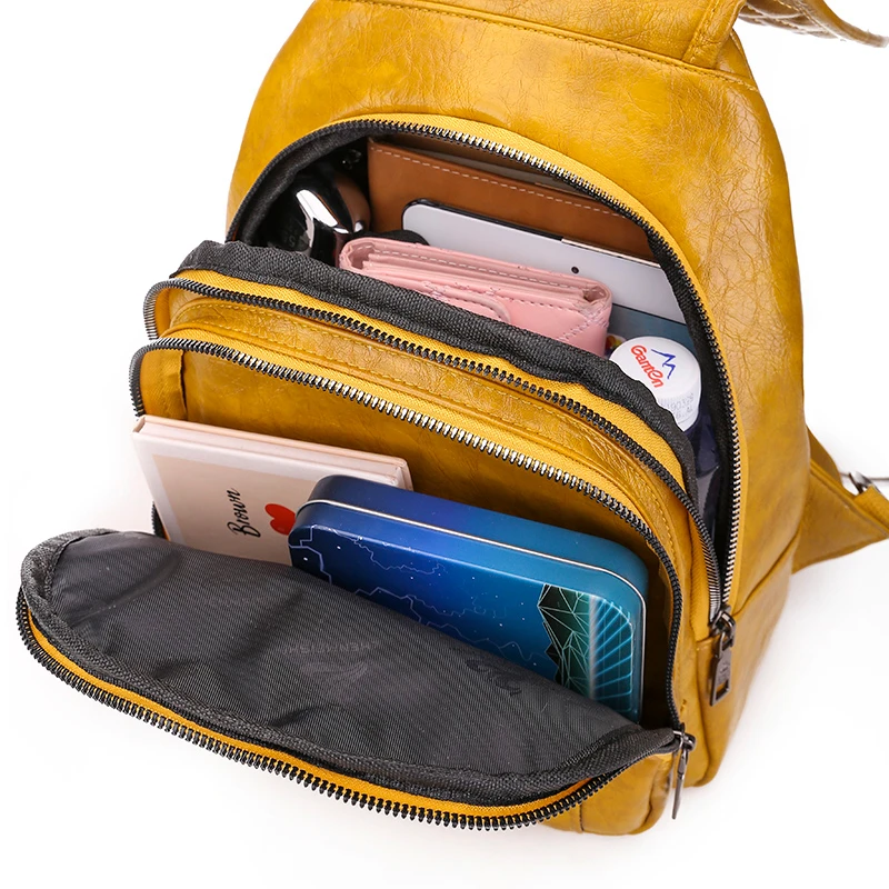 

Travel Shoulder Bag School Backpacks For Teenage Girls Women Leather Backpacks High Quality Ladies Bagpack New
