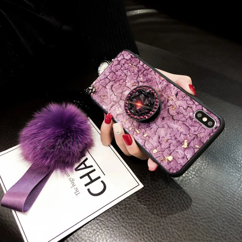 KoisAcase роскошный эпоксидный зеленый фиолетовый phonecase для Samsung A10 A20 A30 A40 A40S A50 A60 A70 A80