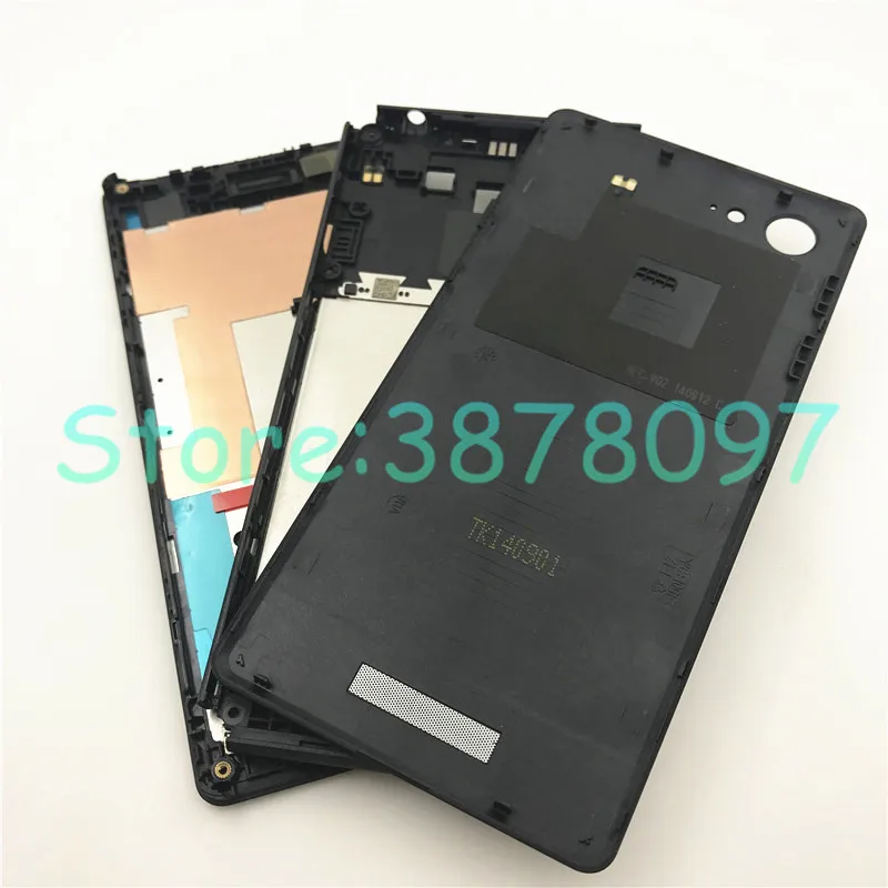 Для sony Xperia E3 D2203 D2206 D2202 крышка батареи Задняя Дверь Корпус чехол+ ЖК средняя рамка Шасси Замена пластины