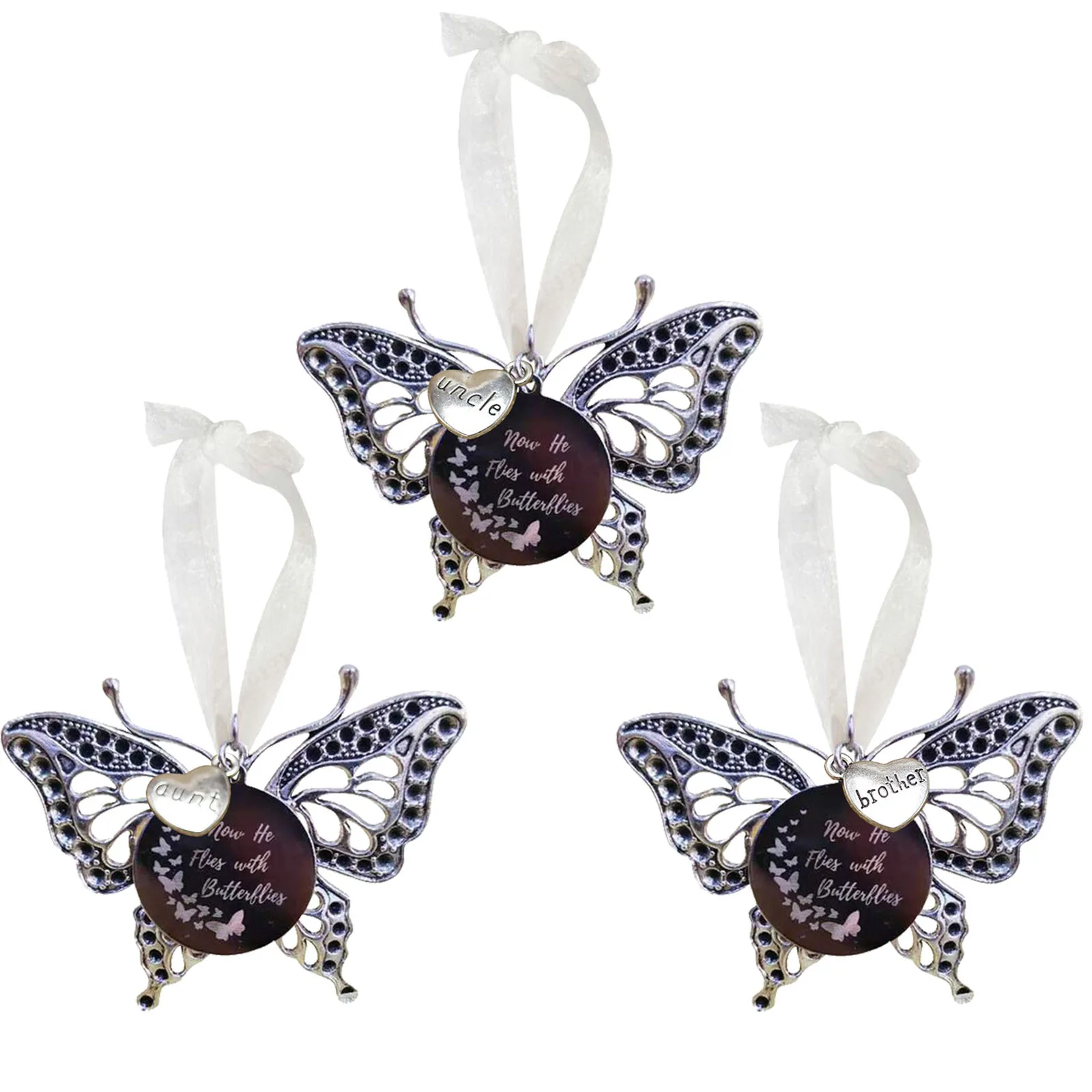 Подвесные Украшения для новогодней елки Xmass украшения с бабочками | Дом и сад